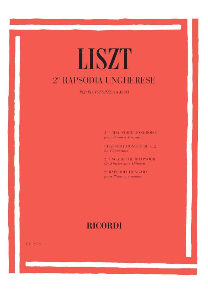 19 Rapsodie Ungheresi: N.2 In Do Diesis Min.